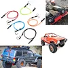 AMK RC Kinetic Winch Strap, Black 1/10 RC Car Escape Rope, 20In Rescue Trailer Hook for Axial SCX10 I II III Capra TRX4 TRX6 Element RC
