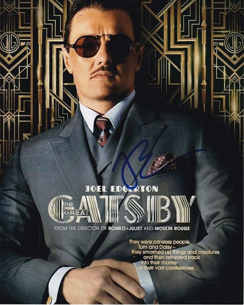 Joel edgerton signed autographed the great gatsby tom buchanan Photo Poster painting