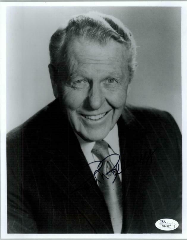 RALPH BELLAMY SIGNED AUTOGRAPHED 8X10 (DECEASED) JSA AUTHENTICATED #N44597