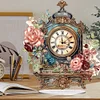 Diamond Painting Acrylic Flower Clock Ornament