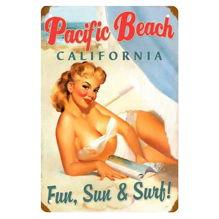 Pin-Up Girls Sexy Girls - Vintage Tin Signs/Wooden Signs 8*12Inch/12*16Inch