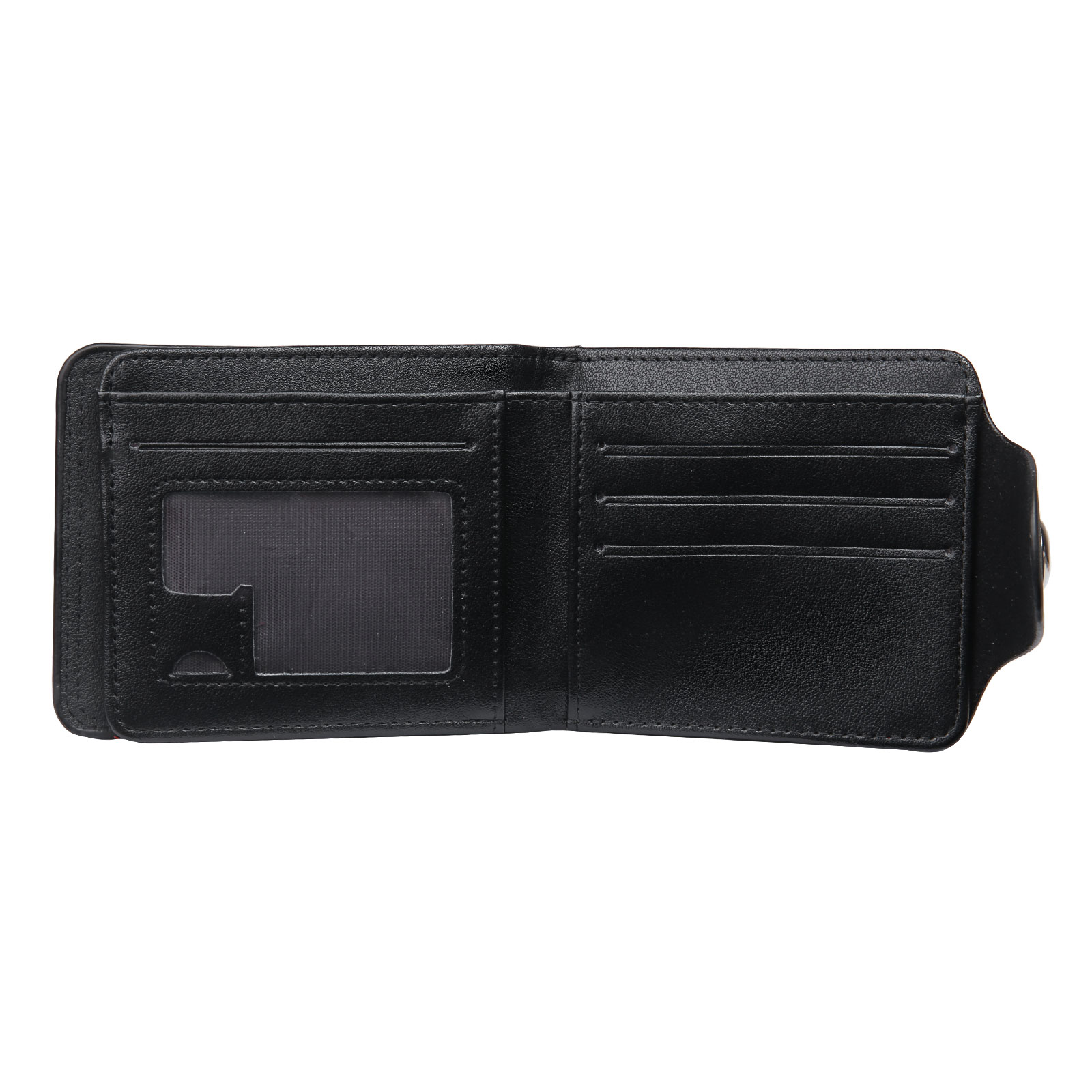 Portafoglio in PU pelle da uomo 1 nome 1 lettera e 1 foto personalizzabili regalo per uomo