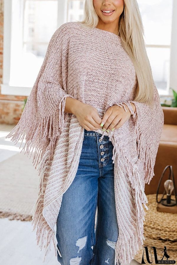 MidiSono - Sweet And Innocent Chenille Poncho Top