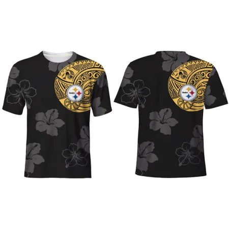 Men's Pittsburgh Steelers Black T-Shirt UXT3