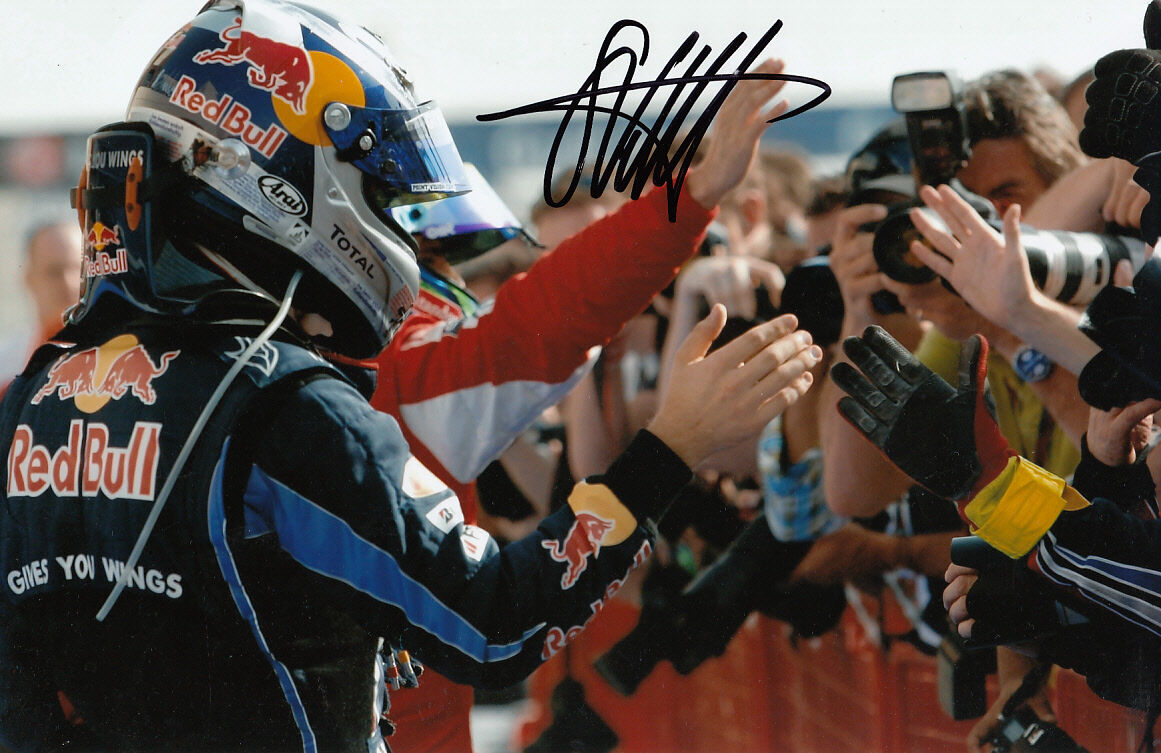 Sebastian Vettel Hand Signed Red Bull Racing Photo Poster painting 12x8 22