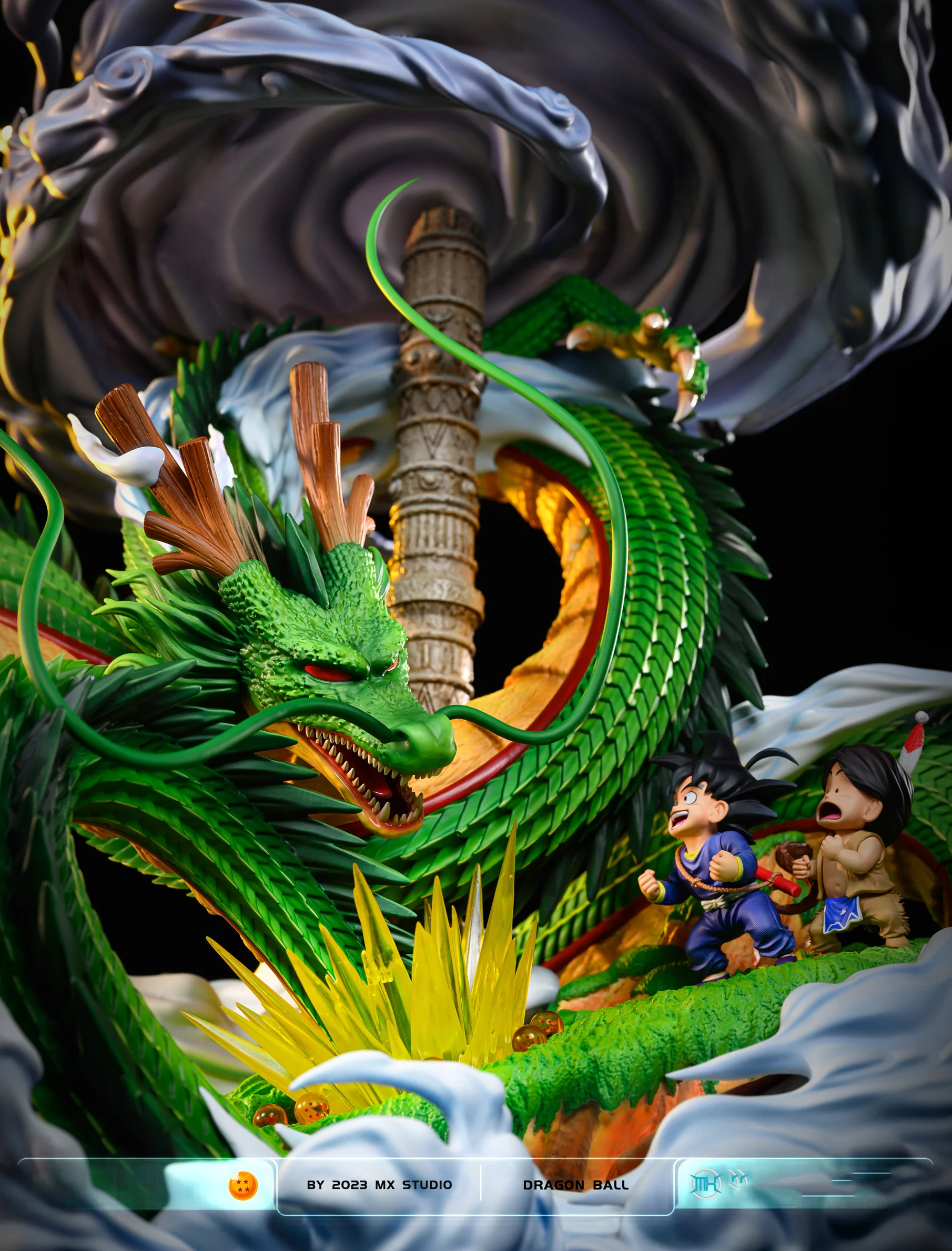 Figura de Shenron & Son Goku Dragon Ball Z - Edición Limitada 22 cm