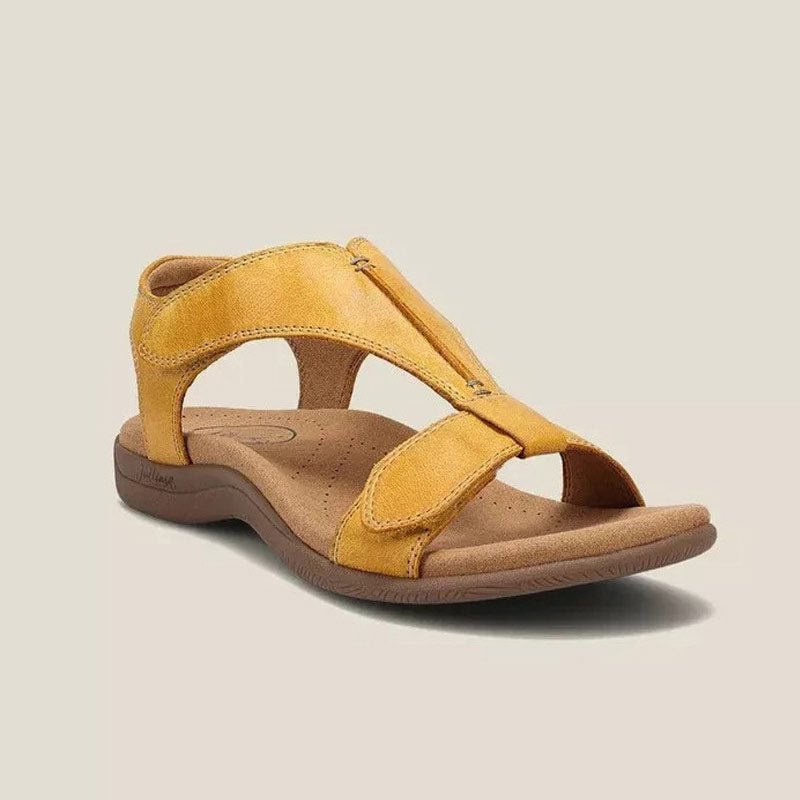 Sursell Shoes Women's Arch Support Flat Sandals