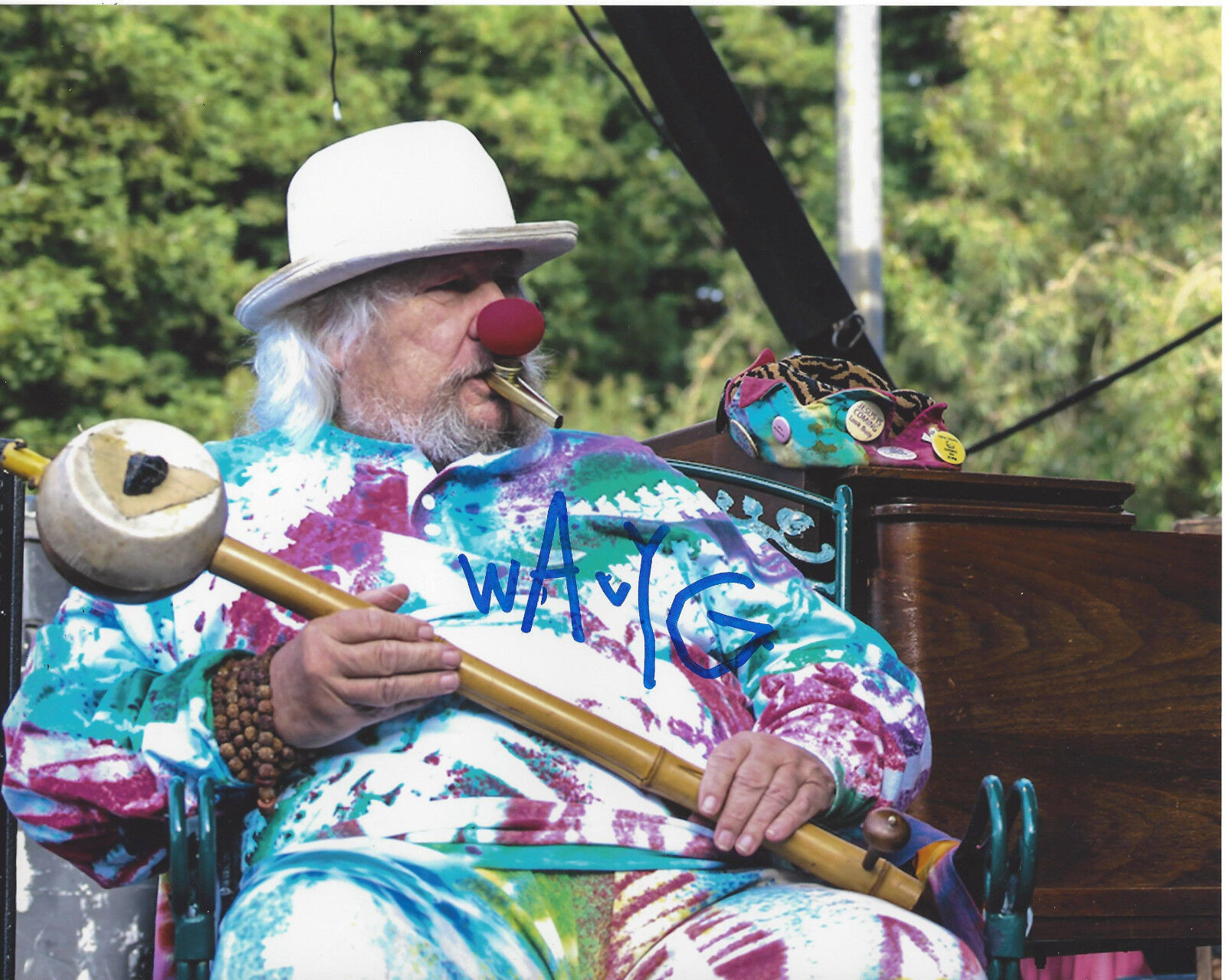 WAVY GRAVY - WOODSTOCK CULTURAL ICON SIGNED AUTHENTIC 8X10 Photo Poster painting F w/COA HIPPIE