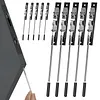 [US Local Warehouse] 10Pcs Flush Mount Extension Bolt with Rod Latch Slide Bolt Lock for French Doors