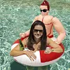 Muscle Men Inflatable Swim Ring Blow Up Swim Tube PVC Pool Floats for Pool Beach