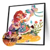Diamond Painting-DIY Full Round Drill Girl