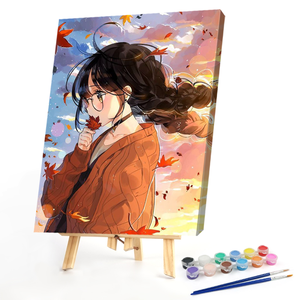 

40*50CM - Paint By Numbers - Anime Girl, 501 Original