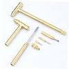 6 in 1 Metal Handle Screwdriver Small Hammer Disassembly Screwdriver Mini Screwdriver 6 in 1 Screwdriver Daily Small Copper Hammer Set