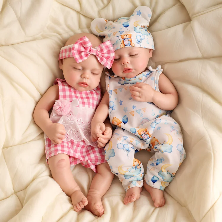 Babeside Realistic Silicone Baby Lucy 16'' Little Infant Twins Best Gift for Kids