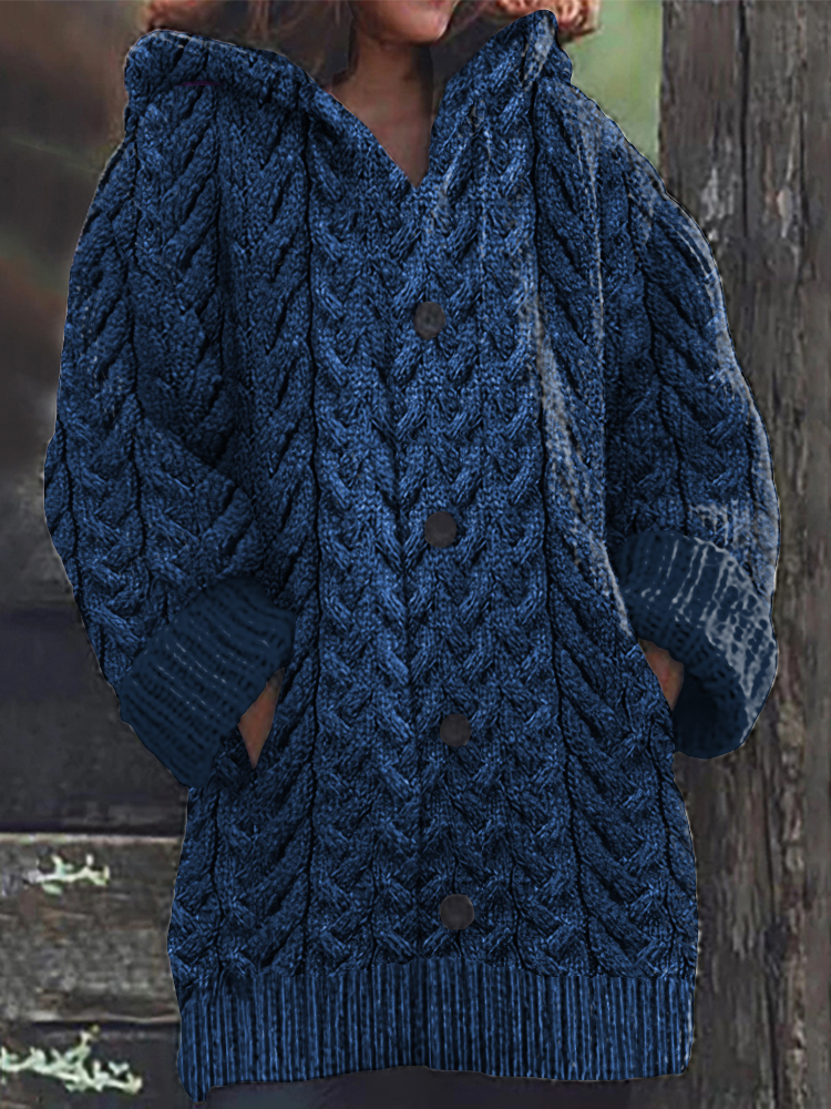 Women's Super Soft Honeycomb Aran Crew Neck Sweater wearshes