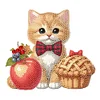 uk.everydayedeals DIY Diamond Painting Acrylic Bobble Head Decoration - Cat Foods