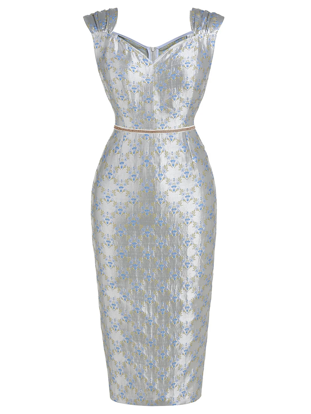 [Pre-sale] 1960s V-Neck Relief Pencil Dress