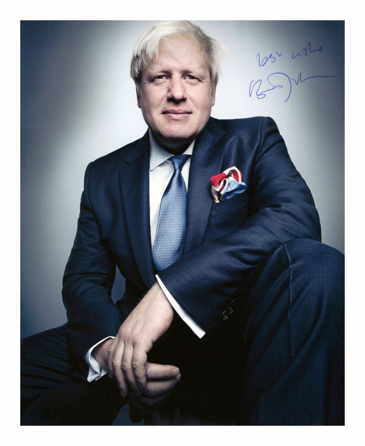 BORIS JOHNSON AUTOGRAPH SIGNED PP Photo Poster painting POSTER