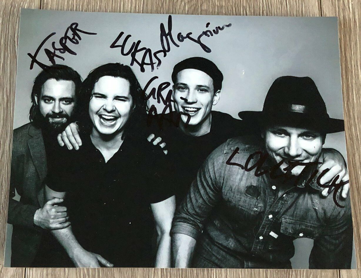 LUKAS GRAHAM BAND SIGNED AUTOGRAPH 8x10 Photo Poster painting A w/PROOF SIGNED BY ALL 4 MEMBERS