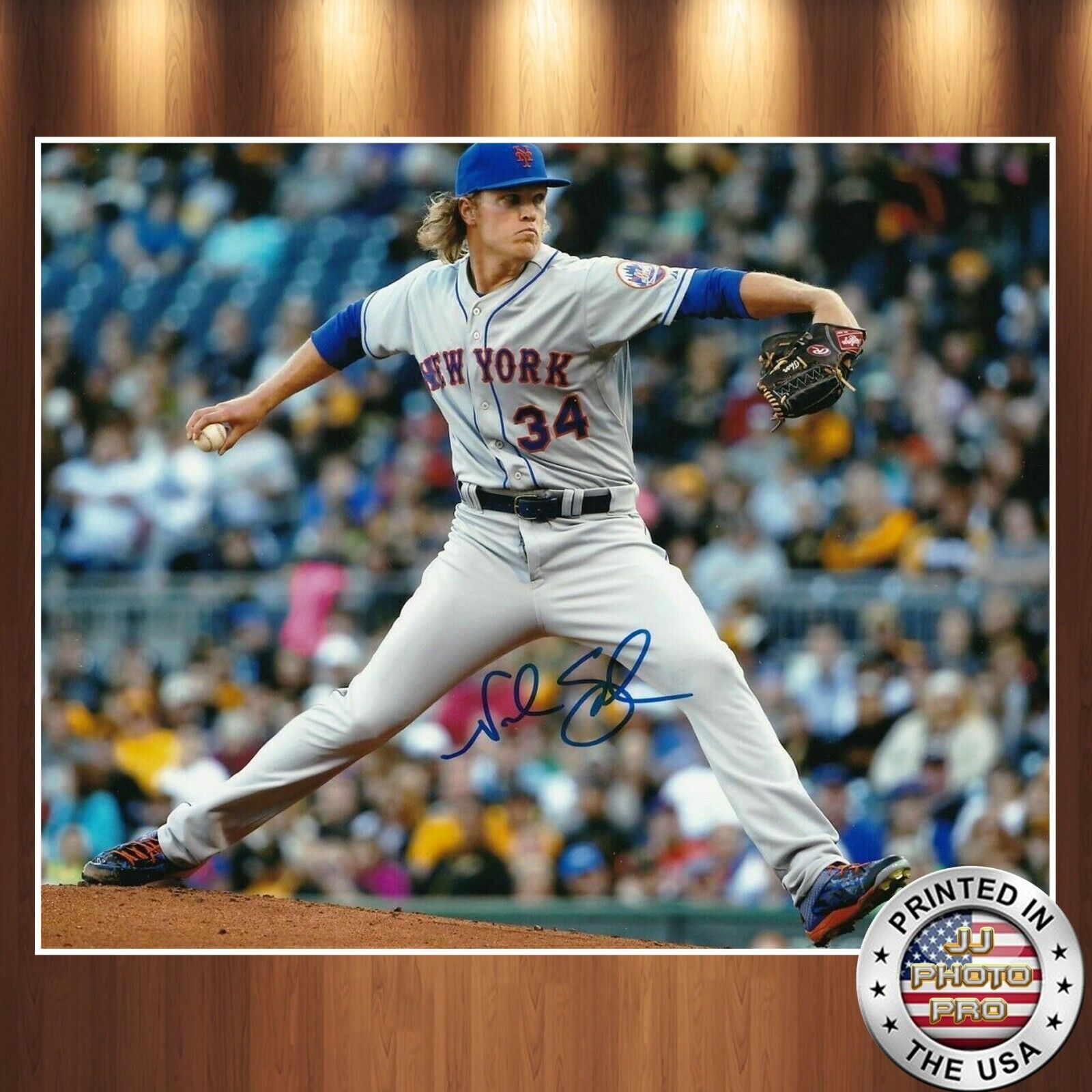 Noah Syndergaard Autographed Signed 8x10 Photo Poster painting (Mets) REPRINT