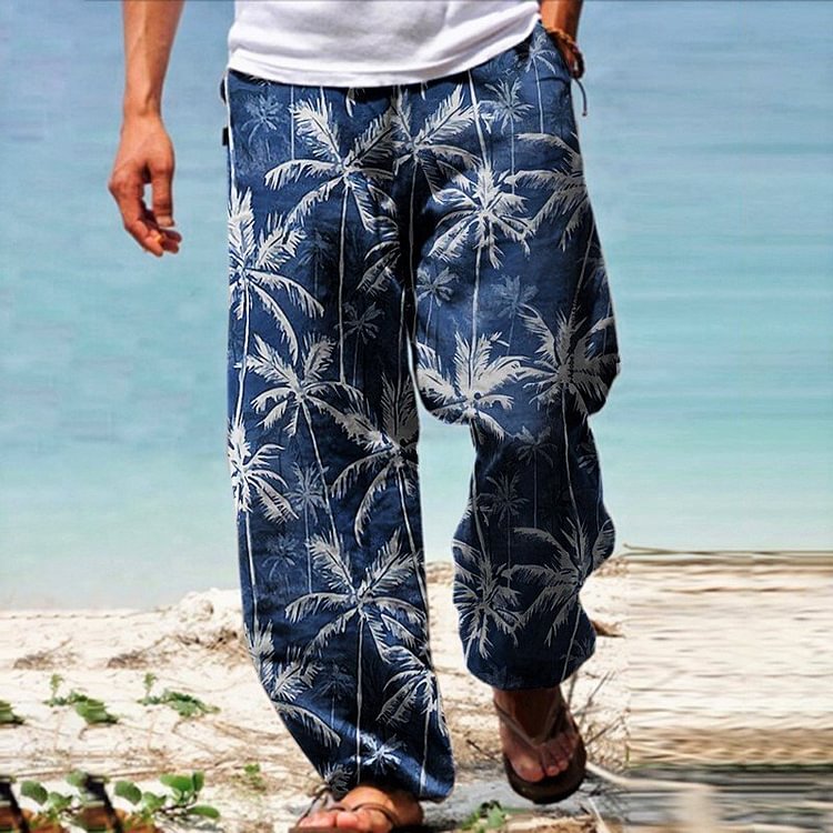 Men's Fashion Printed Casual Trousers
