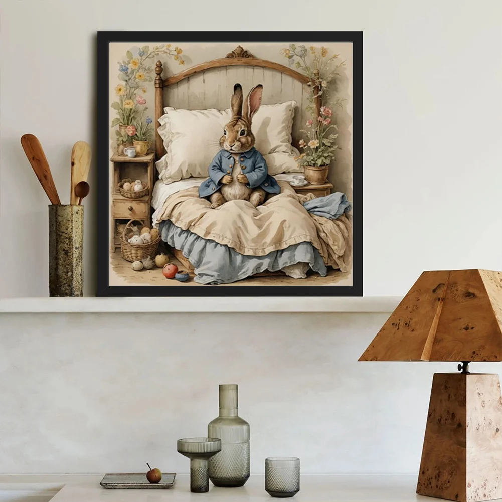 Diamond Painting - Full Round Drill - Rabbit(Canvas|40*40cm)