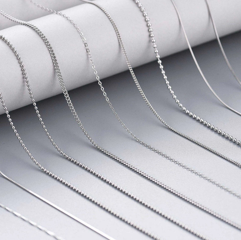 BSC-6 Cadena De Plata 925 Italiana Chain Jewelry Snake Bone Twisted Silver Chains In Bulk