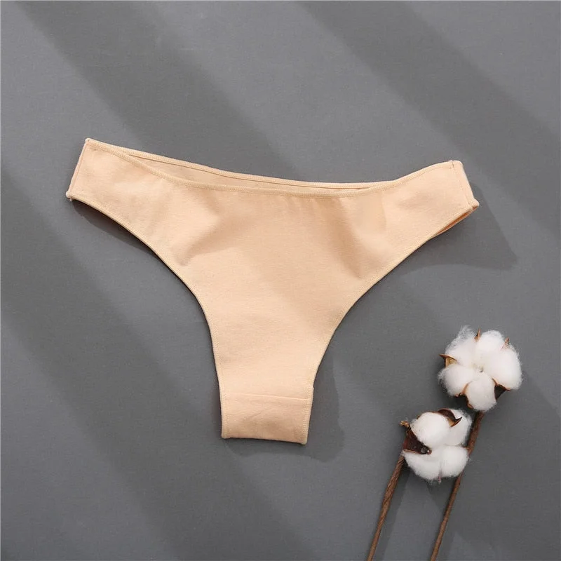 New Cotton Women's Panties Low Waist Female Underpants Briefs Cotton Underwear Sexy Lingerie G-String Girl Pantys M-XXL
