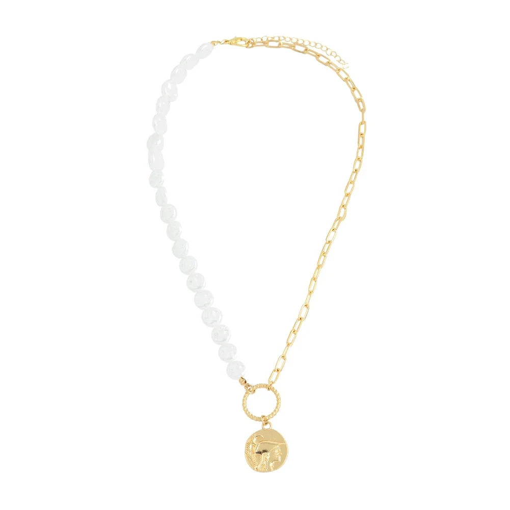 Dvacaman New Punk Gold Color Portrait Pendant Necklace for Women Cuban Multi Layered Chunky Thick Chain Choker Necklaces Jewelry