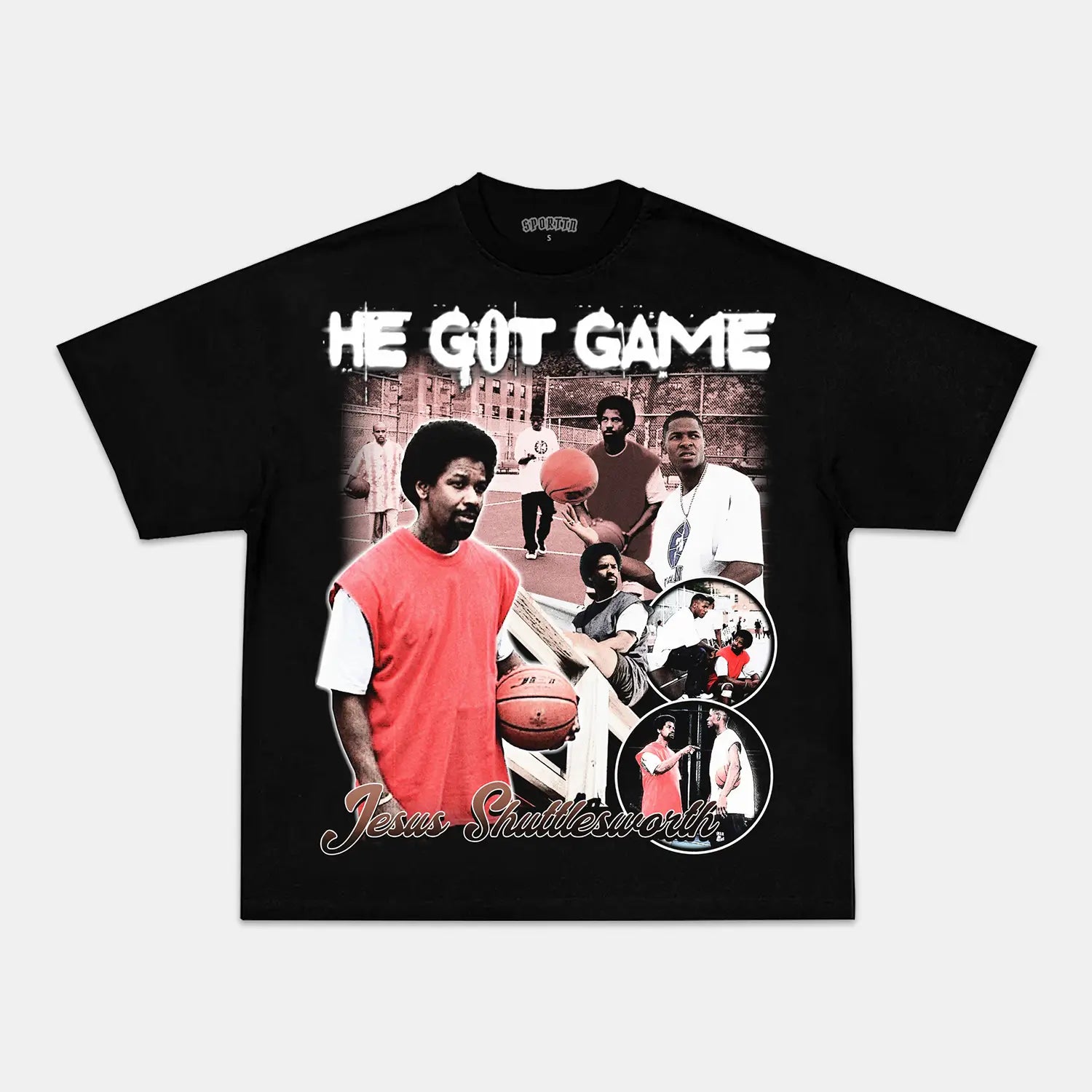 He got game shops shirt