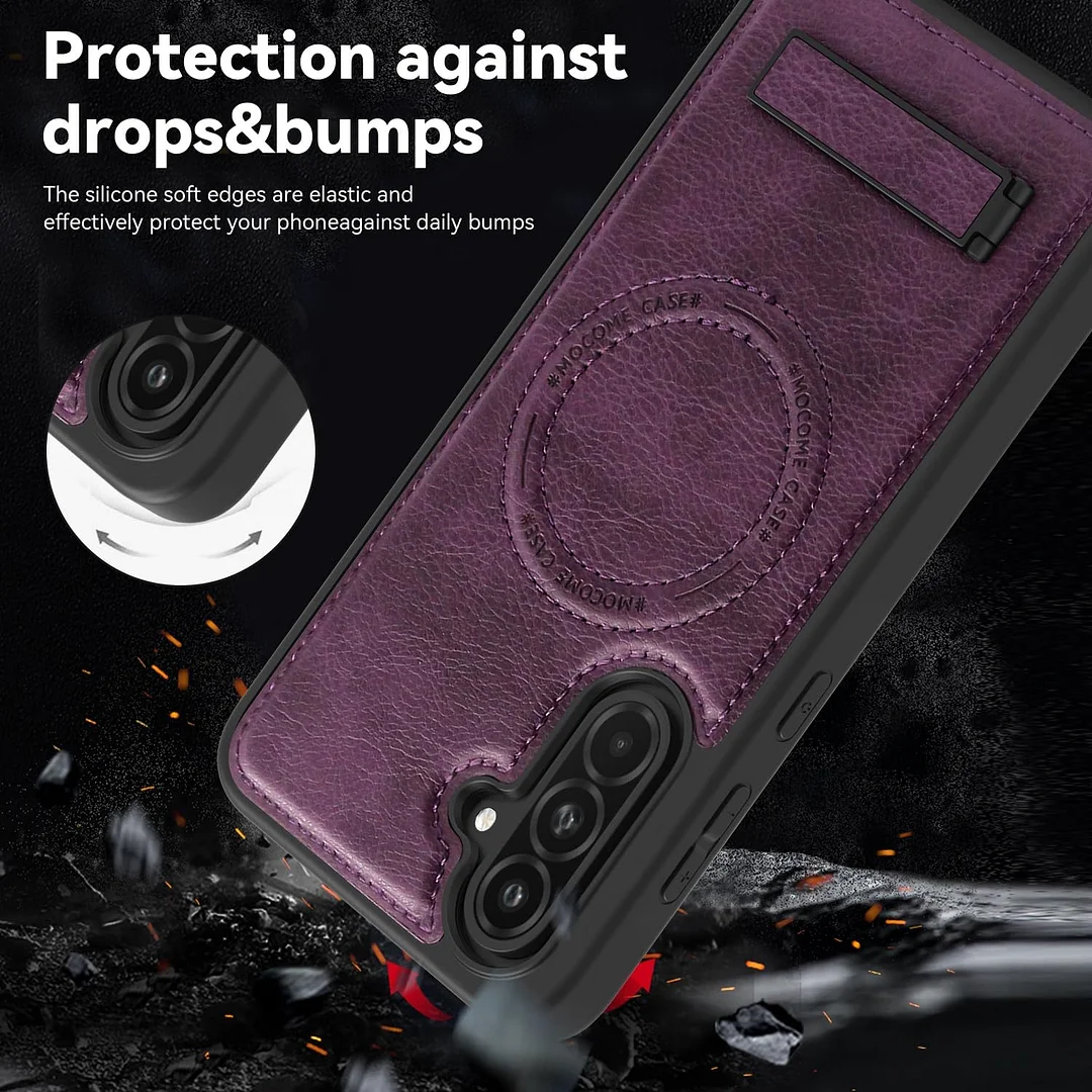 Samsung Galaxy Z Fold 6 Leather Case Magnetic Protective Case Holder Phone Case