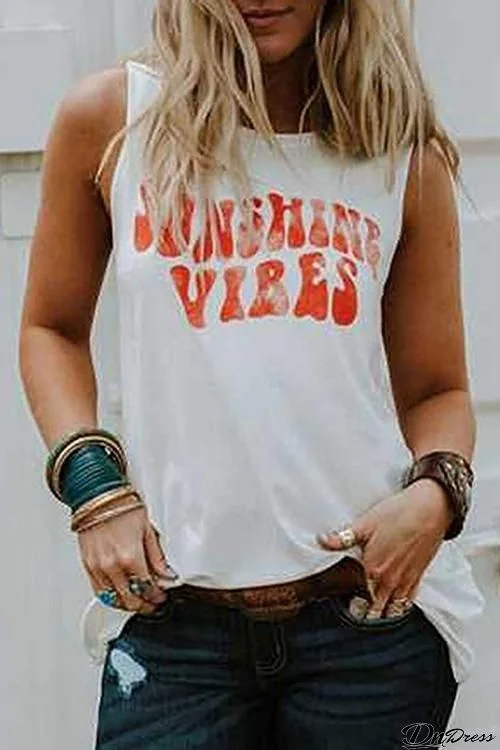 Sunshine Vibes Loose Tank Top