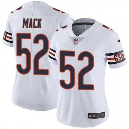 Women's Chicago Bears #52 Khalil Mack Navy Vapor Untouchable Limited Stitched NFL Jersey HLPG