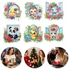(US Local)6Pcs Acrylic  Animals Diamond Painting Fridge Magnet for Whiteboard