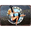 Navy Sailor Girl - Metal Tin Signs(8*12Inch/12*16Inch) - Garage&Transport