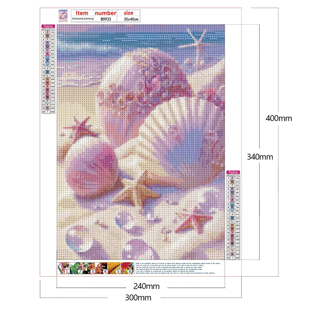 Diamond Painting - Full Round Drill - Beach(30*40cm)