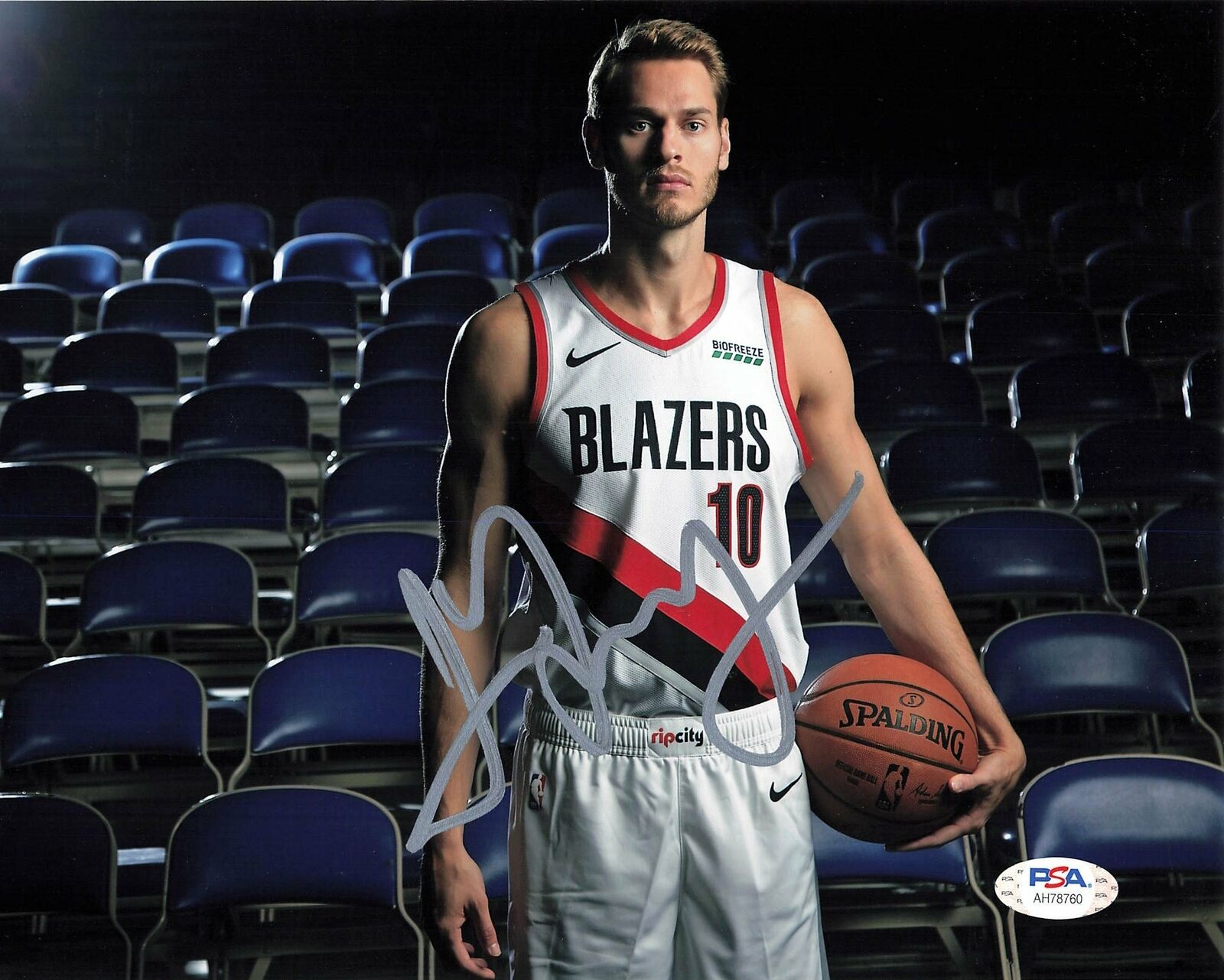 Jake Layman signed 8x10 Photo Poster painting PSA/DNA Portland Trail Blazers autographed