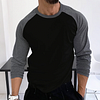  Men's Stylish Raglan Sleeve T-Shirt - Perfect for Casual and Sporty Looks by Inlyline