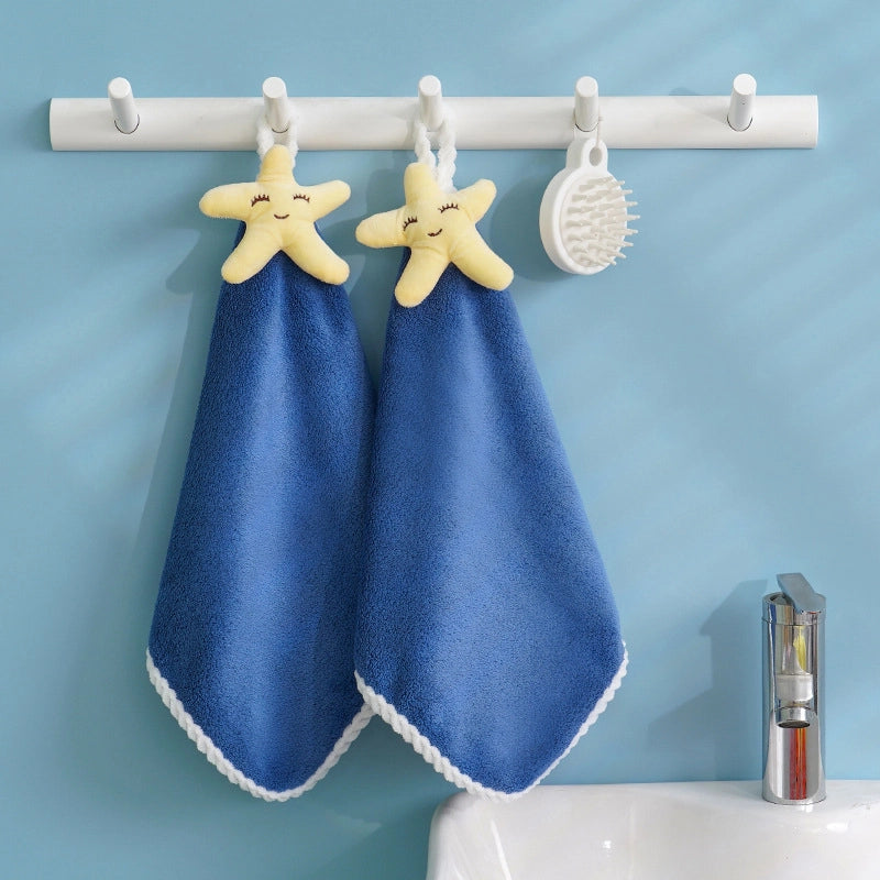 Kitchen Hand Towel Factory LOGO Hanging Hand Towel Coral Velvet Hand Towel Factory