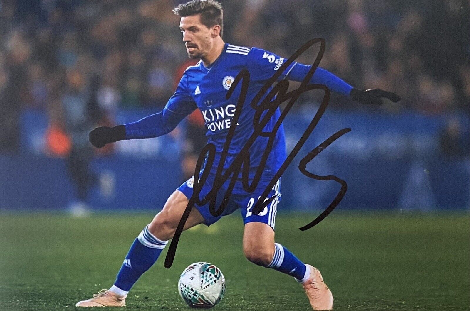 Adrien Silva Hand Signed Leicester City 6X4 Photo Poster painting