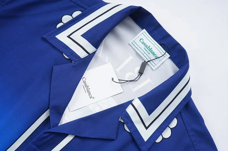 Casablanca 2023SS New Product Silk Short Sleeve Shirt