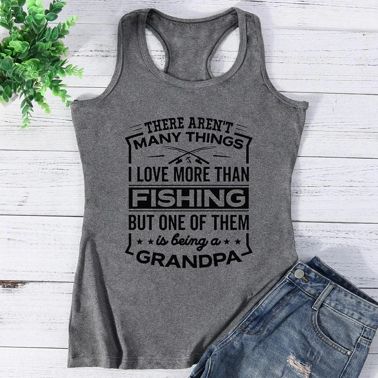 Being A Fishing Grandpa Vest Top-Annaletters