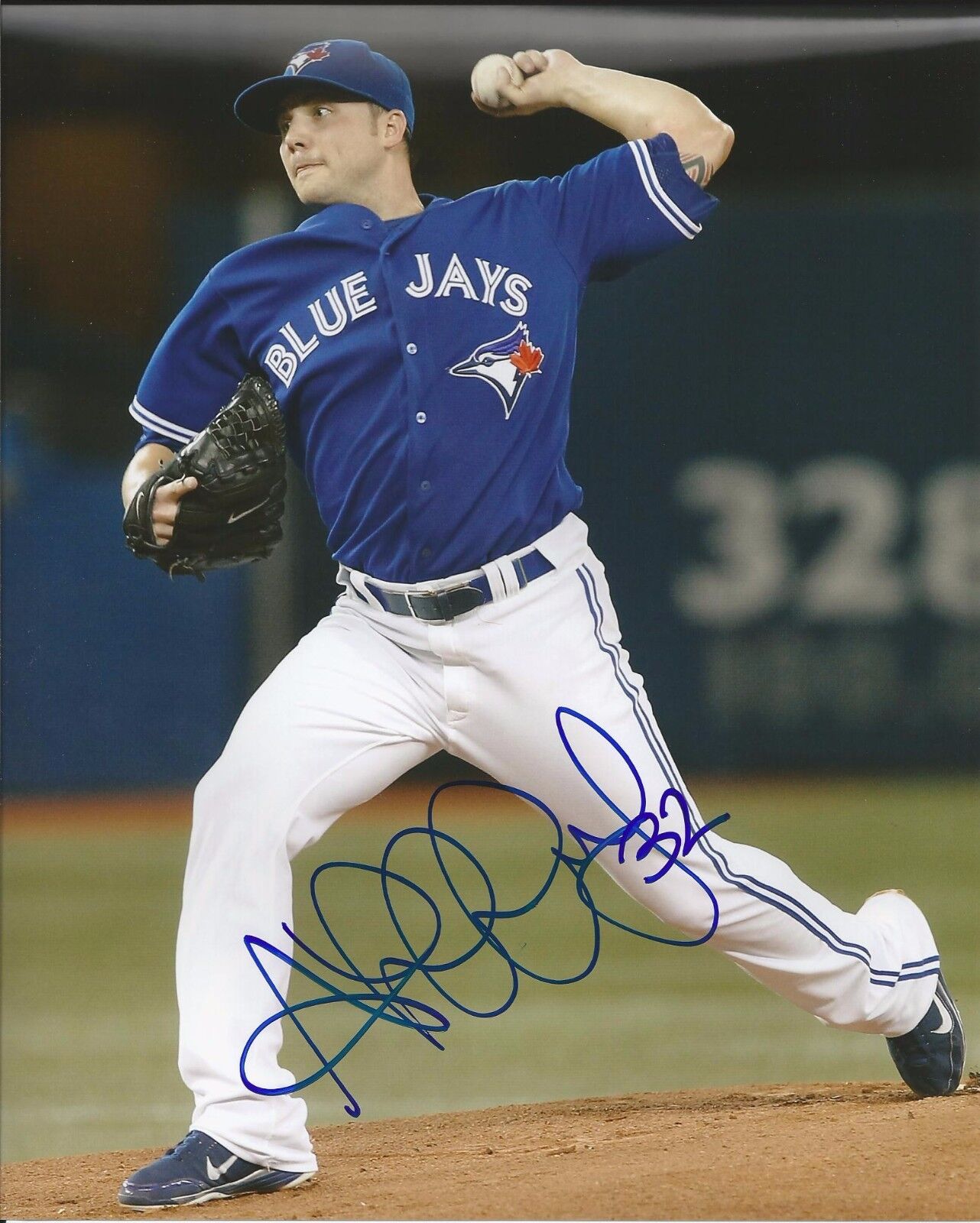 AARON LAFFEY SIGNED TORONTO BLUE JAYS 8x10 Photo Poster painting #1 w/PROOF & COA