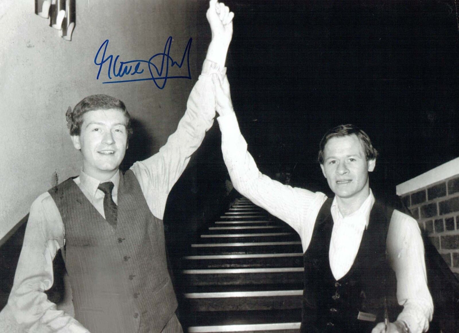 Steve DAVIS 2018 Signed Autograph Large 16x12 SNOOKER Photo Poster painting A AFTAL COA Crucible