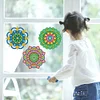 6 PCS Gem Art DIY Craft Kits Mandala Diamond Painting Window Stickers Kit