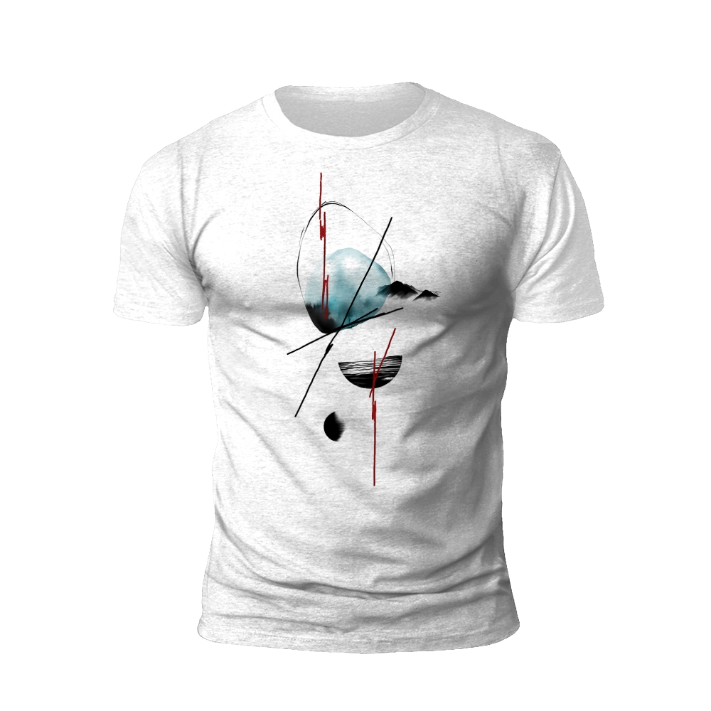 Abstract Inkscape: The Art of Flow and Balance T-shirt
