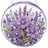 Kit d&eacute;coratif de soleil en diamant floral violet 7,87x7,87 in