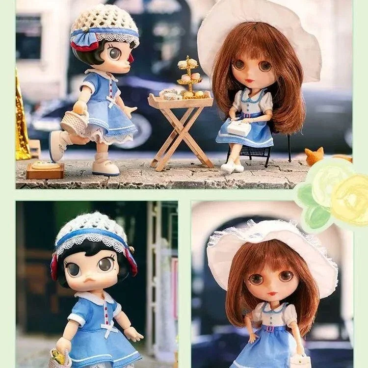 POPMART MOLLY & Blythe French Style Action Figure Set Doll Unopened 5.5~5.9in