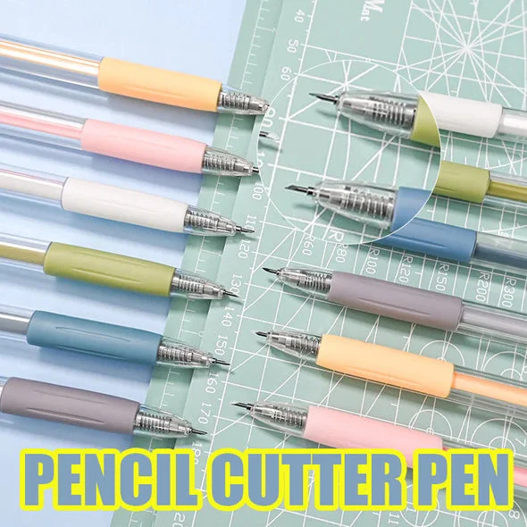 Cartoon Pattern Student Utility Knife Pen（1Set/6 Pcs)