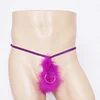 Ring plush temptation thong lace panties